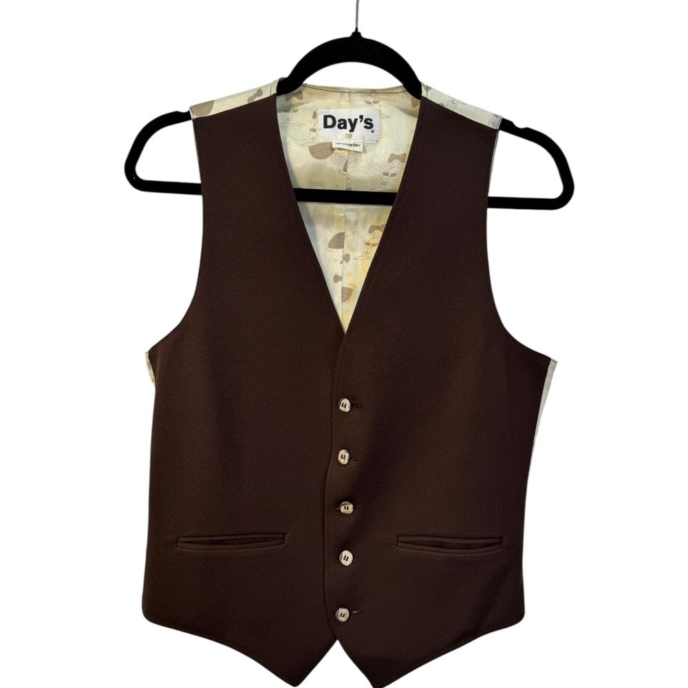Day's Men's Brown Vest Size 38